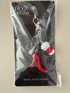 The Devil Wears Prada Red Heel & Coffee Cup Keychain